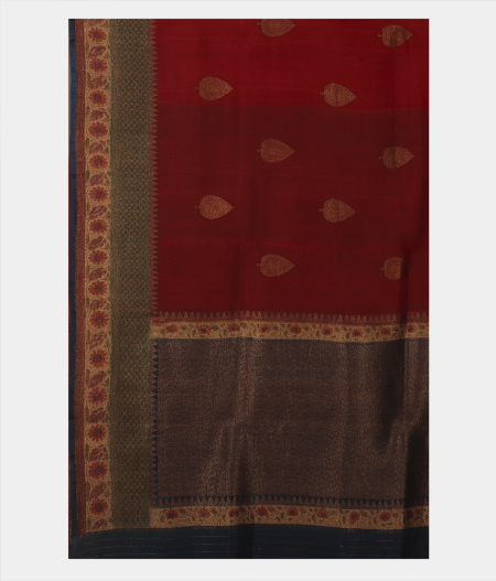 Red Banaras Organza Saree T2364124