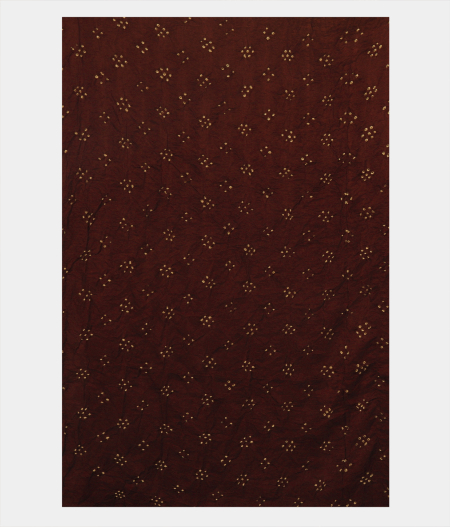 Brown Bandhani Gajji Silk Saree T2518083