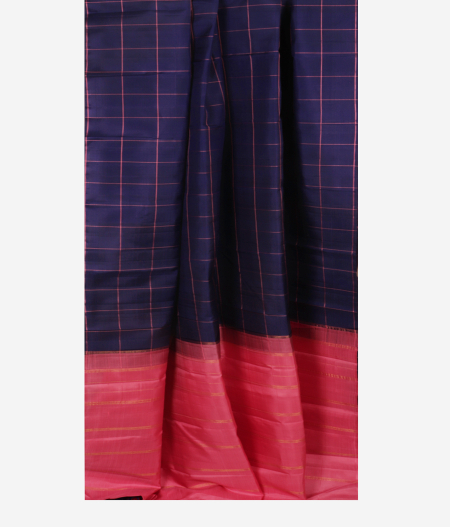Blue Handwoven Kanjivaram Silk Saree T2516032