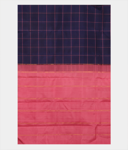Blue Handwoven Kanjivaram Silk Saree T2516034