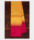 Yellow and White Handwoven Kanjivaram Silk Saree T2440141