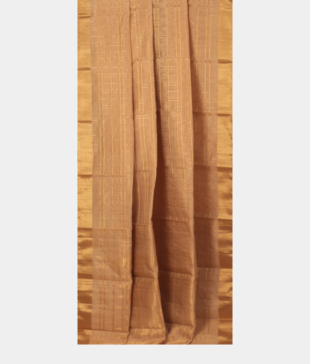 Beige Silk Cotton Saree T2424172