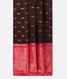 Deep Brown Woven Raw Silk Saree T2459522