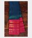 Peacock Blue Handwoven Kanjivaram Silk Saree T2387041