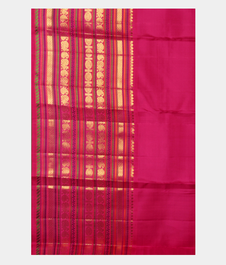 Peacock Blue Handwoven Kanjivaram Silk Saree T2387043