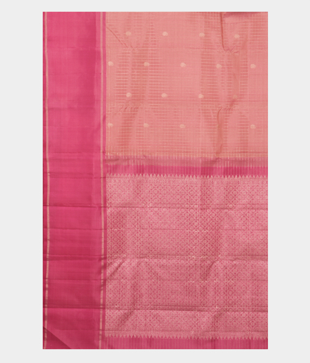 Pink Handwoven Kanjivaram Silk Saree T2527384