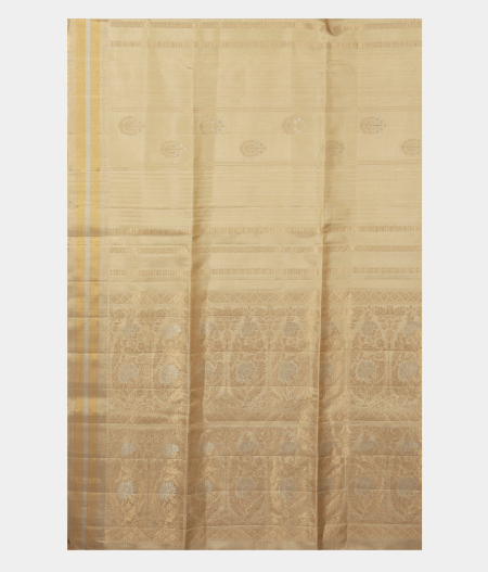 Cream Soft Silk Saree T2442214