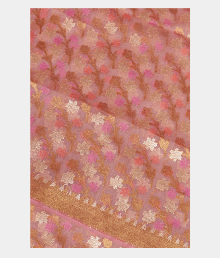 Light Pink Woven Organza T252822-image