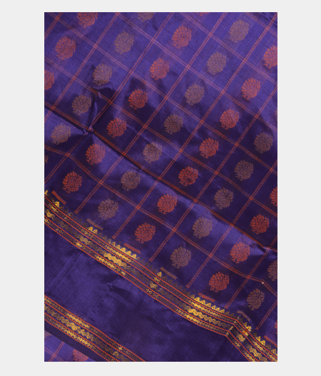Violet Silk Cotton Saree T238157-image