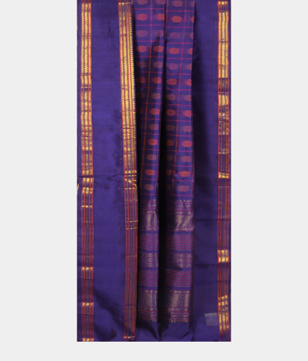 Violet Silk Cotton Saree T2381572