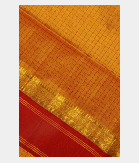 Yellow Silk Cotton Saree T238100-image