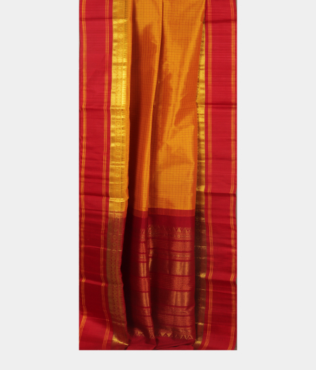 Yellow Silk Cotton Saree T2381002