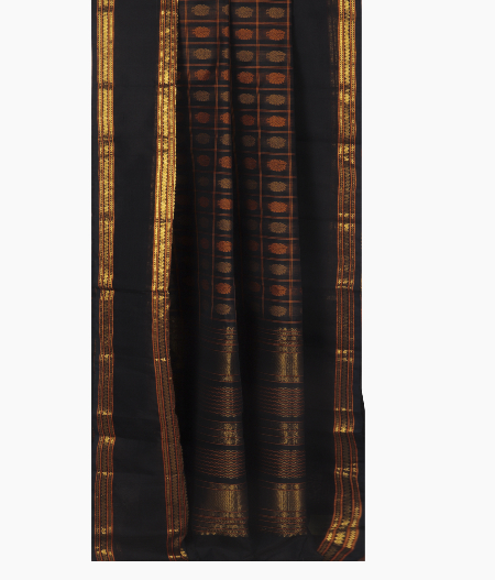 Black  Silk Cotton SareeT2381612