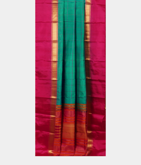 Greenish Blue Soft Silk Saree T2436972
