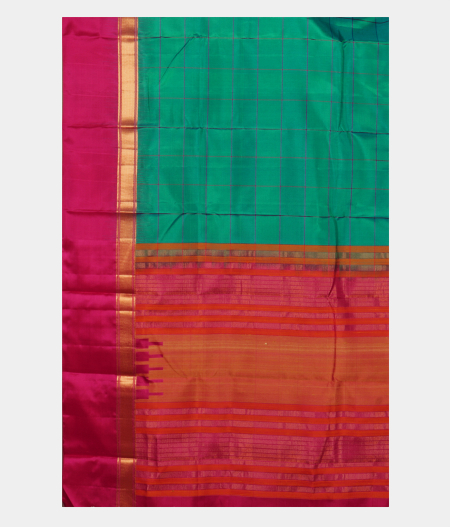 Greenish Blue Soft Silk Saree T2436974