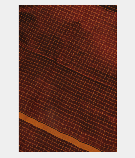 Maroon Silk Cotton Saree T238316-image