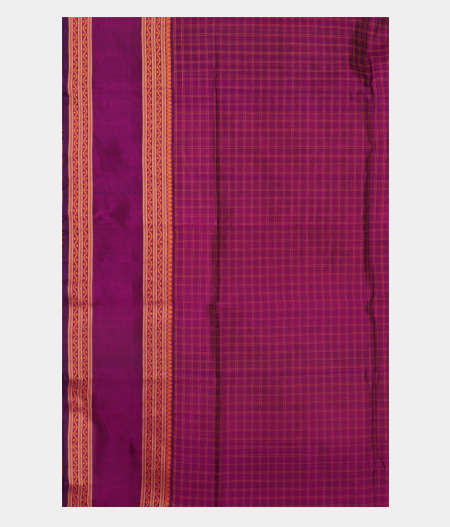 Pinkish Purple Silk Cotton Saree T2382423