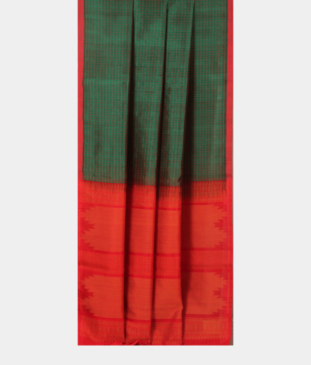Green Silk Cotton Saree T2383062