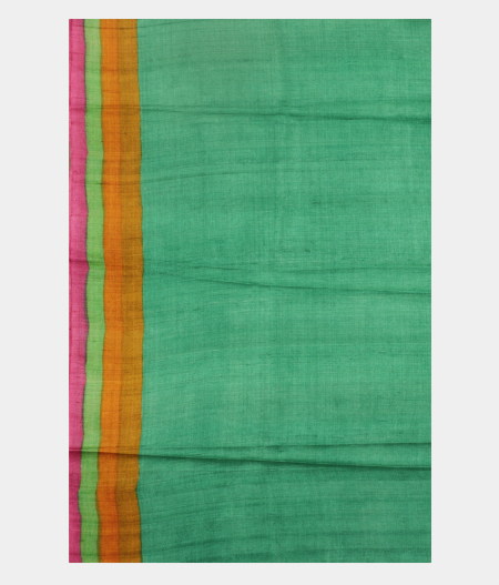 Blue Tussar Printed Saree T1919303