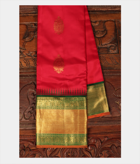 Red Handwoven Kanjivaram Silk Saree T185319-image