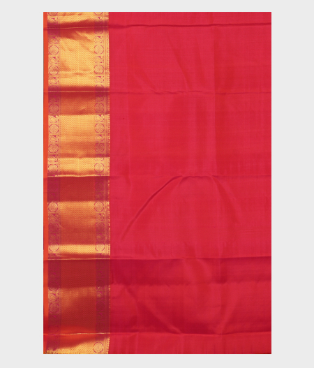 Pinkish Orange Soft Silk Saree T2413733