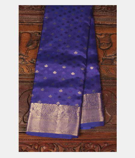 Blue Soft Silk Saree T253588-image