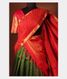 Green Handwoven Kanjivaram Silk Pavadai and Red Dupatta T2532983