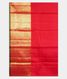 Green Handwoven Kanjivaram Silk Pavadai and Red Dupatta T2532984