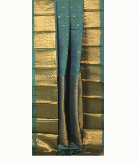 Peacock Green Soft Silk Saree T1912152