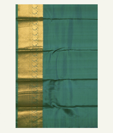 Peacock Green Soft Silk Saree T1912153