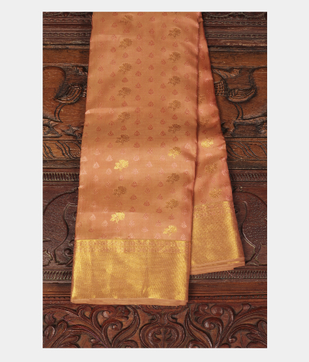 Peach Soft Silk Saree T27868-image