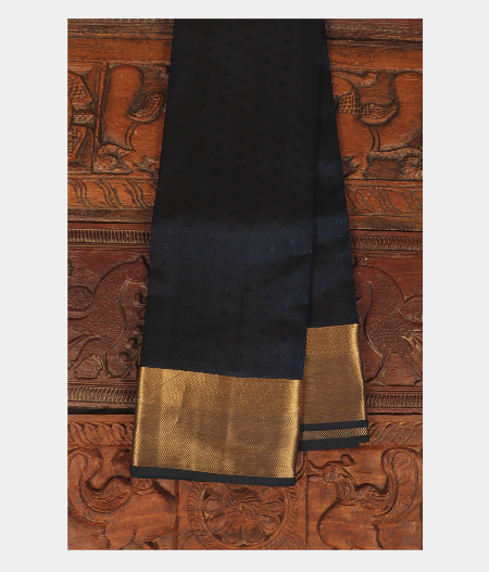 Dark Blue Soft Silk Saree T215677-image