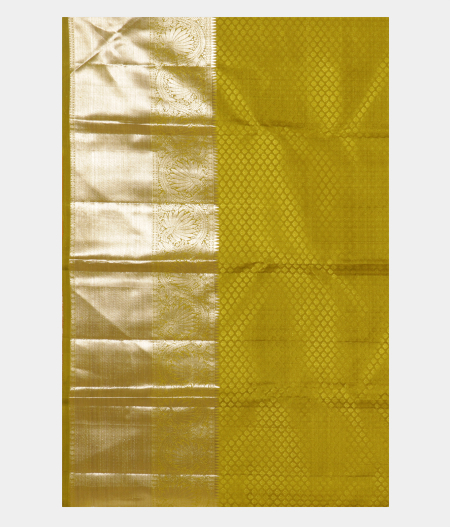 Yellow Handwoven Kanjivaram Silk Saree T2445703