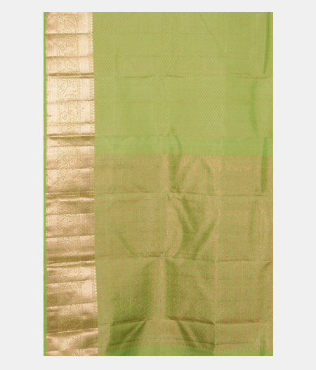 Green Handwoven Kanjivaram Silk Saree T2534654