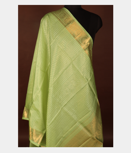 Pastel Green Kanjivaram Silk Dupatta T1335812