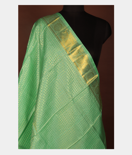 Light Blue Kanjivaram Silk Dupatta T127023-image