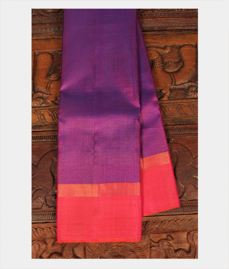 Purple Handwoven Kanjivaram Silk Saree T253900-image