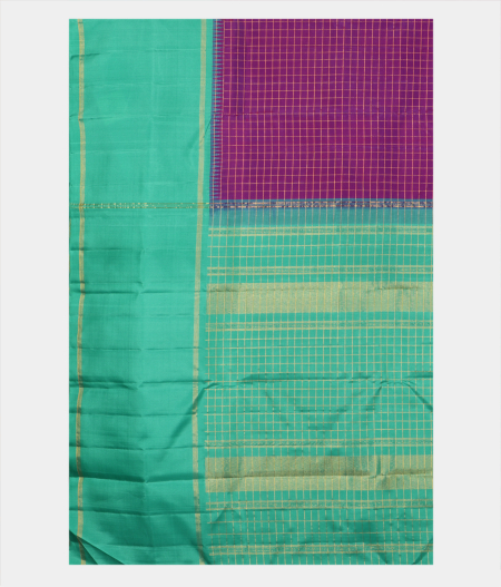 Purple Handwoven Kanjivaram Silk Saree T2538884