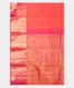 Pinkish Orange Handwoven Kanjivaram Silk Saree T2306134