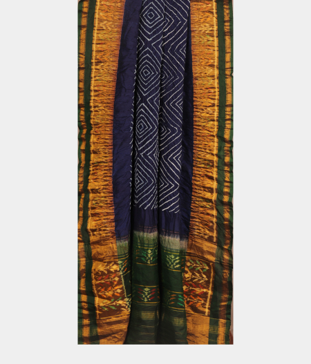 Blue Bandhani Patola Silk Saree T2546752