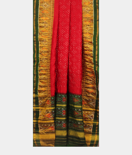 Red Bandhani Patola Silk Saree T2546682