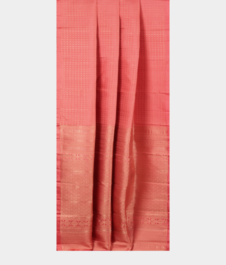 Peach Handwoven Kanjivaram Silk Saree T2507312