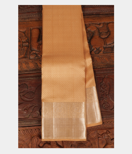 Beige Handwoven Kanjivaram Silk Saree T244568-image