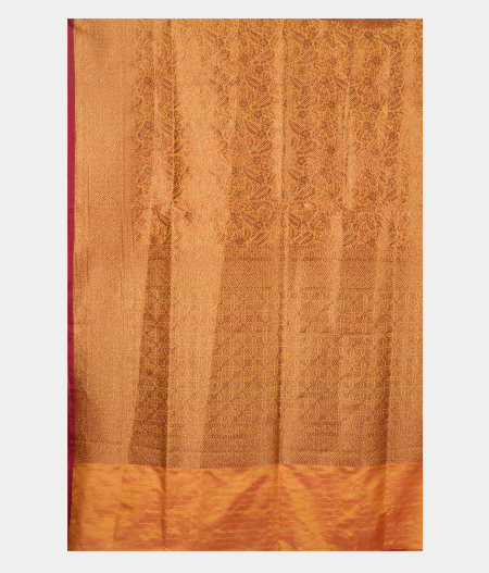 Yellowish Pink  Banaras Silk Saree T2541844