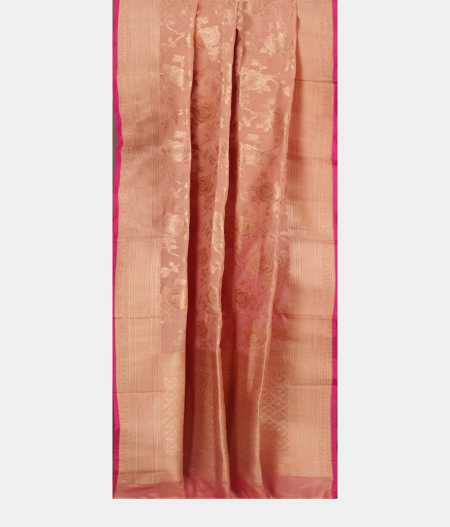 Pink Banaras Silk Saree T2547502