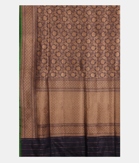 Blue Banaras Silk Saree T2364394