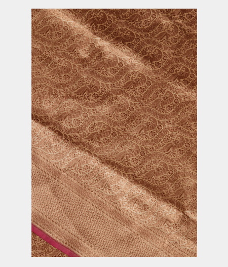 Light Grey Banaras Silk Saree T254195-image