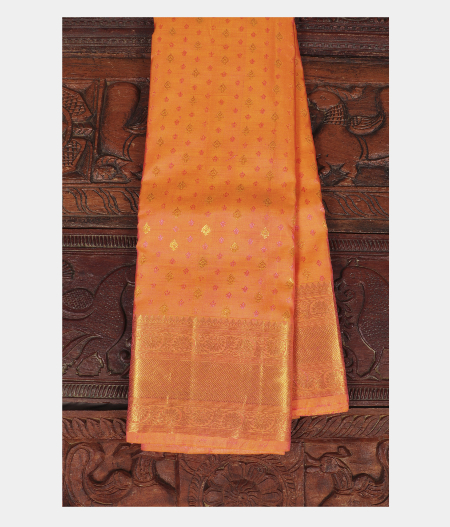 Peach Soft Silk Saree T241447-image