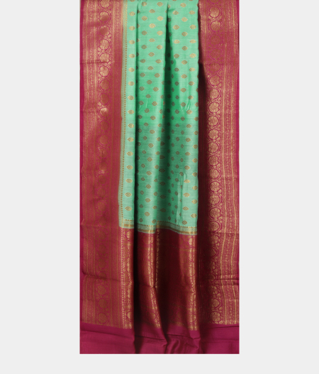 Aqua Blue Banaras Tussar Saree T2503942