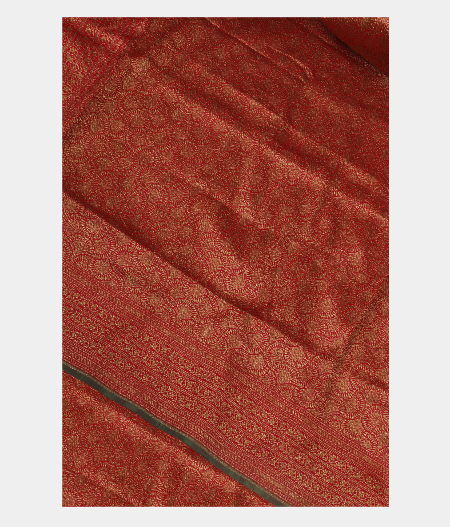 Reddish Pink Banaras Silk Saree T254110-image